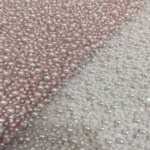 High-density White Black Sequin Big Bead Lace Fabric Pearls Embroidery Fashion Sequins Fabric For Wedding Dress Sewing Cloth DIY (New)