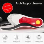 Orthotic Insoles with Arch Support for Flat Feet Plantar Fasciitis Relief Orthopedic Shoe Inserts for Men Women (New)
