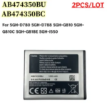 2/lot AB474350BU AB474350BC Battery 1200mAh SGH D780 SGH D788 SGH G810 SGH G810C SGH G818E SGH i550 Bangladesh (New)