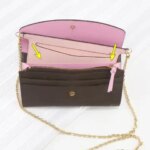 New Wallet Insert for Chain Strap with D Rings Soft PU Purse Insert Wallet Conversion Kit Practical Purse Insert Organizer (New)