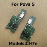Tecno Pova 5 Pro USB Charging Dock Port Mic Microphone Connector Board Flex Cable Repair Parts (New)