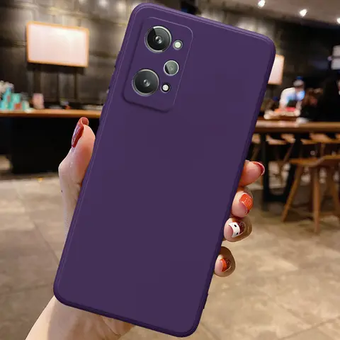 Scbc907865d104c5eade63d77cade80ecy_480x480q75 Square Liquid Silicone Cases Realme GT 2 3 Explorer Master Neo Flash GT2 2T 3T Pro 5G 360 Protective Shockproof Phone Covers (New) - Image 1