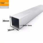 30x30 Aluminum Alloy Square Tube Profile Aluminum Alloy Rectangular Pipe Aircraft Model Skeleton Decoration Materials (New)