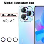 infinix Hot 40 Pro Glitter Ring Tempered Glass Camera Lens ProtectorBling Cover lens infinix Hot 40i Bangladesh (New)