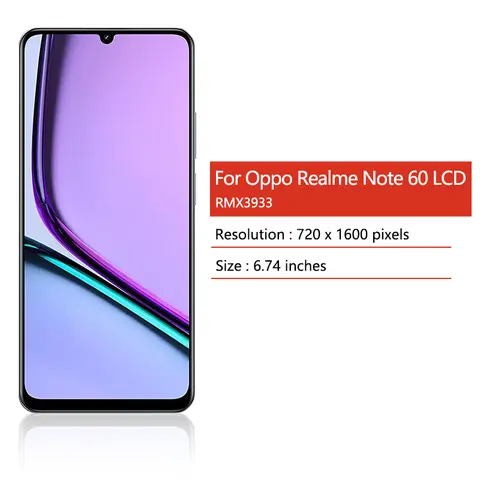 Scd2c273c8d8b479692919bcd19024352i_480x480q75 674 Oppo Realme Note 60 Display Realme Note60 RMX3933 LCD Display Touch Screen Digitizer Assembly Replacement (New) - Image 1