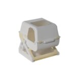 Extra Large Semi-Automatic Cat Litter Box Enclosed Anti-Splash Pet Toilet Self Cleaning No Scooping (New)