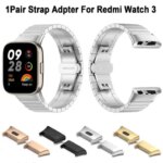 2Pcs 20mm Wrist WatchB Strap Adapter Redmi Watch 3 Smartwatch Wristb Metal Connector Smart Watch Accessories (New)
