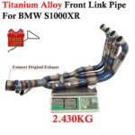 Titanium Alloy Front Link Pipe For BMW S1000XR S1000 XR 2020 2021 2022 Motorcycle Exhaust Systems Escape Modify Mufller Pipe (New)