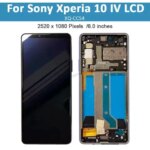 Replacement 60Original ALMOLED Sony Xperia 10 IV LCD Display Touch Screen Digitizer Assembly X10 IV XQ-CC54 Touch Screen (New)