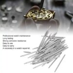 30/60Pcs Stainless Steel Watchband Pins Spring Bar Pins 8-37mm Replacement Parts Accessory Watch Repair Tool for Watchmakers (New)