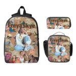 Freya Skye Singer Tour 2026 Kids Backpack Lunch Box Pen Bags for Boys Girls Backpacks Cute Schoolbag Bookbag Set (New)