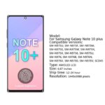 New AMOLED Lcd For Samsung Galaxy Note10+ Note 10 Plus Display Screen Assembly N975F N975F/DS Support S Pen Fingerprint Work (New)