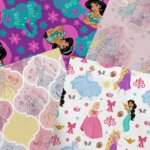 Half Yard 45*140Cm movie princess Print Polyester cotton fabric Sewing Quilting Fabrics Needlework Material Handmade F3339 (New)