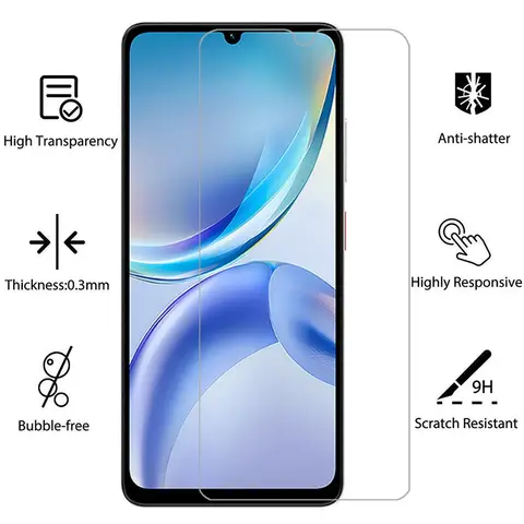 Scf769ef683f843cbabafea3e001959far_480x480q75 protective tempered glass zte nubia blade a36 a56 a76 screen protector on bladea36 bladea56 bladea76 a 36 56 76 76a 56a film (New) - Image 1