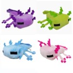 30cm Hot Game Minecrafts Blue Axolotl Plush Toy Soft Stuffed Plushie Animal Axolotl Toys Cartoon Character Toys Birthday Gifts (New)