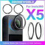 Premium Lens Guards Insta360 X5 Optical Glass Camera Lens Protector Cover Insta360 X5 Scratch resistant Accessories Bangladesh (New)