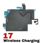 Wireless Charging Coil Flex Cable iPhone 17 16 Pro Max 17 Pro 16 Pro Charger Panel Sticker WPC Pad Chip Volume Tape Parts (New)