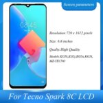 LCD Screen Replacement Tecno Spark 8C 66 Touch Digitizer Full Assembly Display Repair Parts Tecno Spark8C LCD (New)