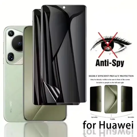 Sd03860454953400da7ecbe80f497a3bem_480x480q75 3Pcs Privacy Hydrogel Film Huawei nova Y90 Y91 Y73 Y72 Y72S Y71 Y70 Y63 Y62 Y61 Y9A Plus Pura 90Pro Max Screen Protector (New) - Image 1