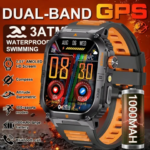 Outdoor Sport Smart Watch 2.00" 3ATM Waterproof LED Flashlight Answer Call 1000mAH Big Battery Health Fitness Tracker Smartwatch (New)