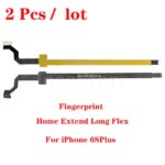 2pcs For iPhone 6 6s 7 8 plus Home Touch ID Return Fingerprint Button Motherboard Interconnect Connector Extend Flex Cable (New)