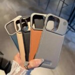 Business Aromatherapy Leather Case iPhone 17 Air 16 15 14 Plus 13 12 11 Pro Max Magsafe Magnetic Frameless Armor Cover (New)