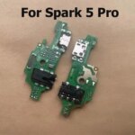 For Tecno Spark 5 Air Pro USB Power Charging Connector Plug Dock Port Mic Flex Cable Board Spare Parts (New)