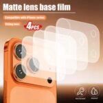 NNBILI 3 5 HD / Matte Lens Fibre Base Protective Film iPhone 17 Pro Max Air Transparent Fiber Hollow Lens Chassis Film Bangladesh (New)