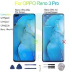 OPPO Reno 3 Pro Screen Display Replacement 2400*1080 CPH2035 CPH2037 CPH2036Reno 3 Pro 4G LCD Touch Digitizer (New)