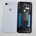 Original Back Battery Cover Google Pixel 3A Pixel3a G013C Rear Door Housing Cover Repair Replacement Parts With Camera Lens (New)