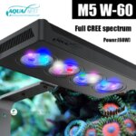 110-240V AQUA NEST Aquarium Light 60W Full CREE Spectrum Saltwater Lighting Invisible Wi-Fi Design For Coral Reef Fish Tank (New)