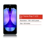 66“inch POP7 Display Screen Tecno POP 7 LCD BF6 Display Touch Screen Glass Panel Assembly Replacement Repair Parts (New)