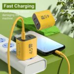 45W Dual Type-C Phone Charger Iphone Huawei Realme PD Fast Charging Universal Tablet Pad Power Adapter (New)