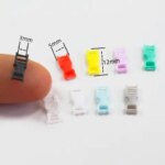 New Wholesale 3mm Smallest Plastic Mini Buckles for Doll Bags Pants Shoes Sew DIY Toy Clothing Decorative Bags Eye-splice Buckle (New)