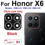 Rear Back Camera Glass Lens Frame Cover With Adhesive Sticker Huawei Honor X6 VNE-LX1 VNE-LX2 VNE-LX3 Replacement Parts (New)