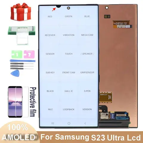 Sd3a7392977684857a45a986d911ea592T_480x480q75 6.8"AMOLED Display Screen For Samsung Galaxy S23 Ultra S918B S918B/DS S918F Lcd Display Digital Touch Screen Digitizer Assembly (New) - Image 1