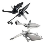 2x Motorcycle Shift Lever Frontset Foot Peg Bracket Footrest Pedal Shifter Racing For KAWASAKI NINJA 300/250/R Z250 Z300 EX250 (New)