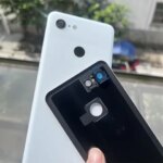 Google Pixel 3 Pixel3 G013A Battery Glass Back Cover Rear Door Housing Case Replacement Part With Camera Lens Frame +Logo (New)