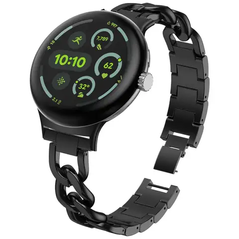 Sd3de668e95b64bc883c5efd7728a414fX_480x480q75 Stylish Chain Stainless Steel B Google Pixel Watch 3 (45mm) Metal Chain Adjustable Bracelet Watch Strap (New) - Image 1