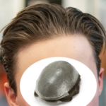 0.04-0.06mm Skin Natural Hairline Men Toupee Human Hair Men Wig Replacement Hair System Hair Protesis Capilar Hombre Male Wig (New)