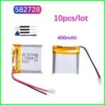 10 400mAh 582728 Lithium Polymer Li Po li ion Rechargeable Battery Lipo cells Bluetooth speaker PDA notebook GPS Bangladesh (New)