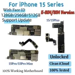 100% Unlocked Authentic iPhone 15 Pro Max Motherboard 15Plus With Face ID Clean iCloud Unmodified Logic Board Replacement Bangladesh (New)