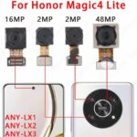Selfie Front Rear Back Camera Huawei Honor Magic4 Magic5 Pro Lite Camera Module Backside View Replacement Spare Parts (New)