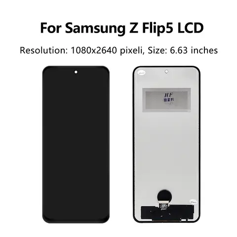 Sd56cd4b99442440fb21f757120684ff4f_480x480q75 Tested Z Flip5 5G SM-F731B F731U F731W F731N For Samsung For Z Flip 5 LCD Display Touch Screen Digitizer Assembly Replacement (New) - Image 1