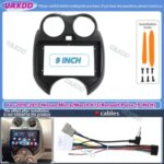 9 INCH Car Radio Fascia NISSAN Micra March K13 RENAULT Pulse 2010 2013 Stereo GPS DVD Player Dash Install Trim Panel Frame Bangladesh (New)