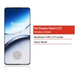 674AMOLED 120Hz OnePlus Nord 4 Nord4 CPH2663 CPH2661 LCD Touch Screen Digitizer 1+Nord 4 Nord4 Display Screen (New)