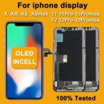 AAA+++ OLED For iPhone X XR Max XS LCD Incell For iphone 11 12 13 Pro Max 13 Mini 14 Plus OLED Display Screen Digitizer Assembly (New)