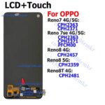 OLED OPPO OPPO Reno7 4G Reno 7 5G  Reno8 4G Reno 8 5G Touch Screen LCD Display Assembly Repair OPPO Reno 8T 4G Part (New)