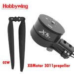 Hobbywing X8 G2 Power System 100kv Motor and 80A ESC 3011S CW CCW Propeller OPTIONAL for Payload Agricultural Drones (New)