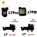 Top Front Earpiece Flex Cable iPhone 17 16 Pro Max 16 Plus 17 Pro 17Air US EU Version Ear Sound Speaker Headset fix Parts (New)